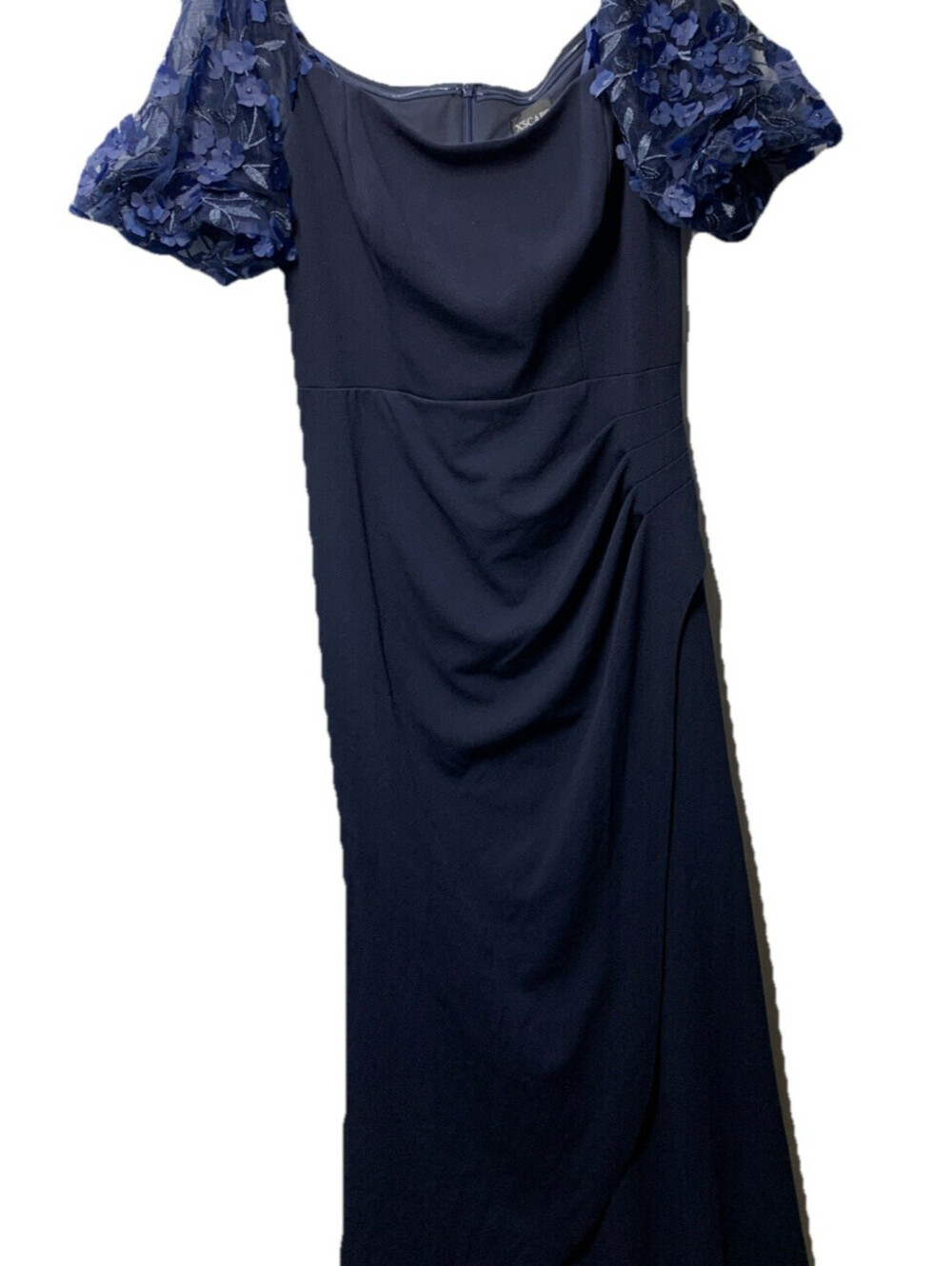 XSCAPE Floral-Sleeve Off-The-Shoulder Formal Prom Party Cocktail Dress Size 14P